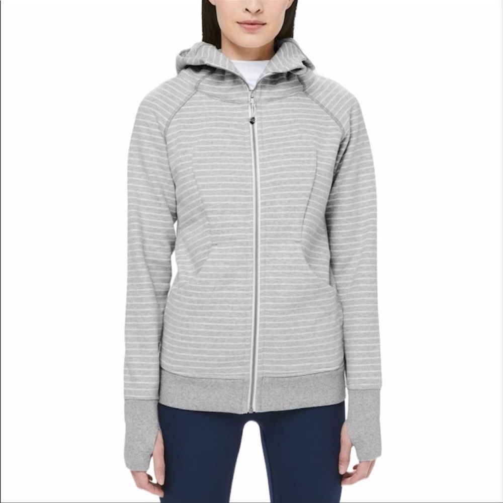 Lululemon scuba zip up hoodie with stripes